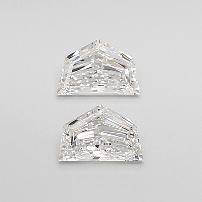 0.41CT H VS1 Cadillac Natural Diamond Pair 4.95*3.3*1.7MM