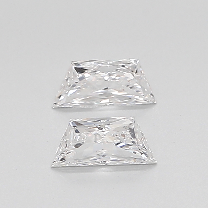 0.50CT E VVS2 Trapezoid Natural Diamond Pair 5.85*2.8*2MM