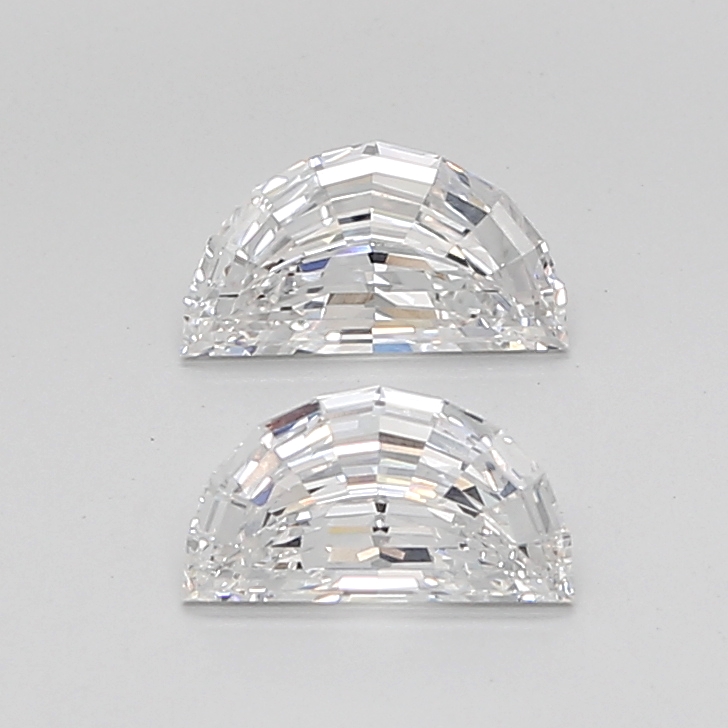 1.75 CT E VVS2 HALF MOON diamond Pairs Inventory