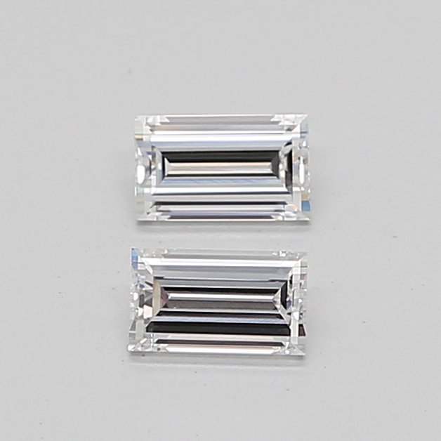 0.65CT E VVS2 Baguette Lab Grown Diamond Pair 5.05*3.05*2MM