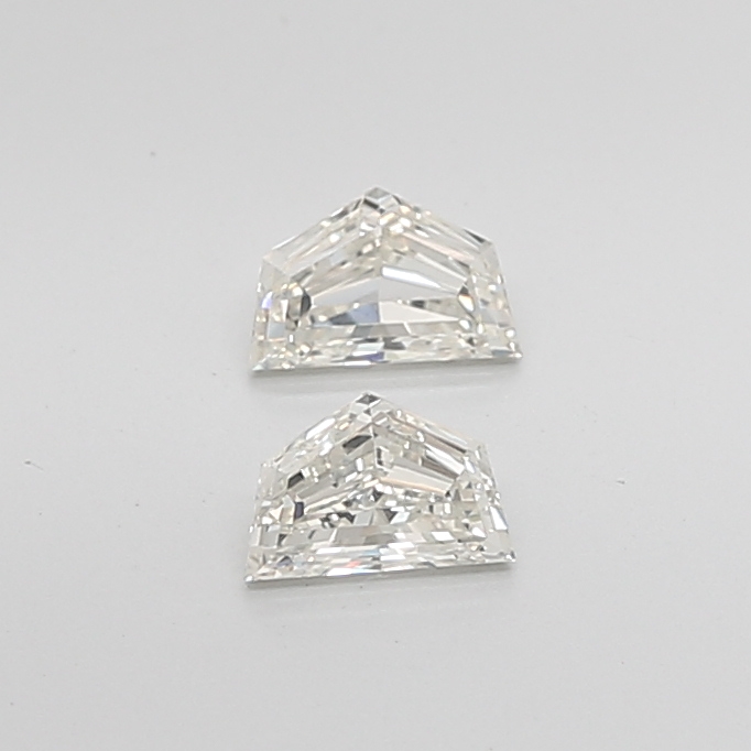 0.69 Ct VVS2 I Step Cut Cadillac Precision Selected Diamond Pair