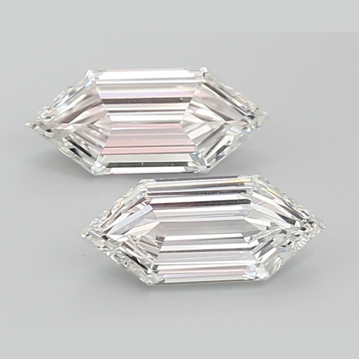 3.88 CT G VVS2 HEXAGONAL diamond Pairs Inventory