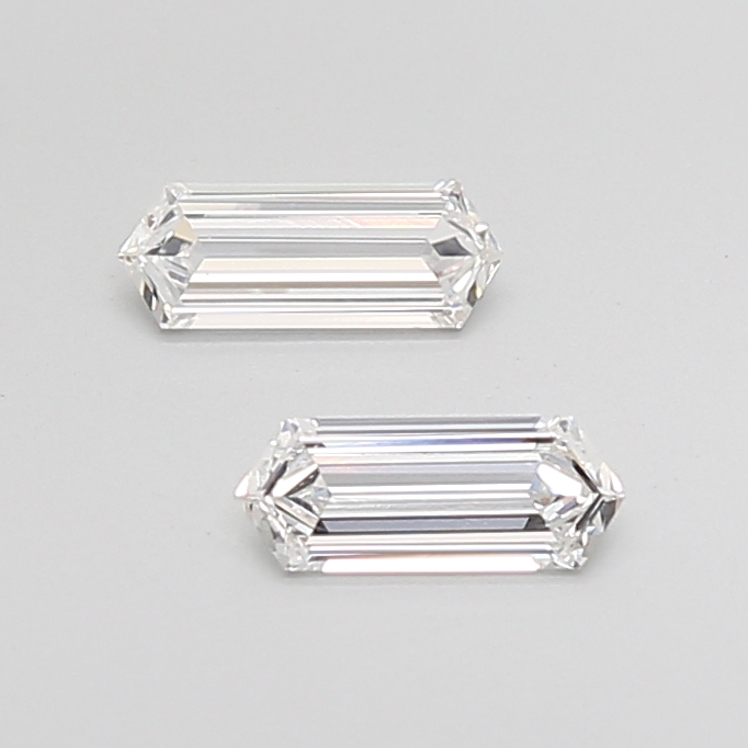 0.67 Ct G VS1 Hexagonal Diamond Pair - Natural Matching Hexagon Cut Diamonds for Jewelry