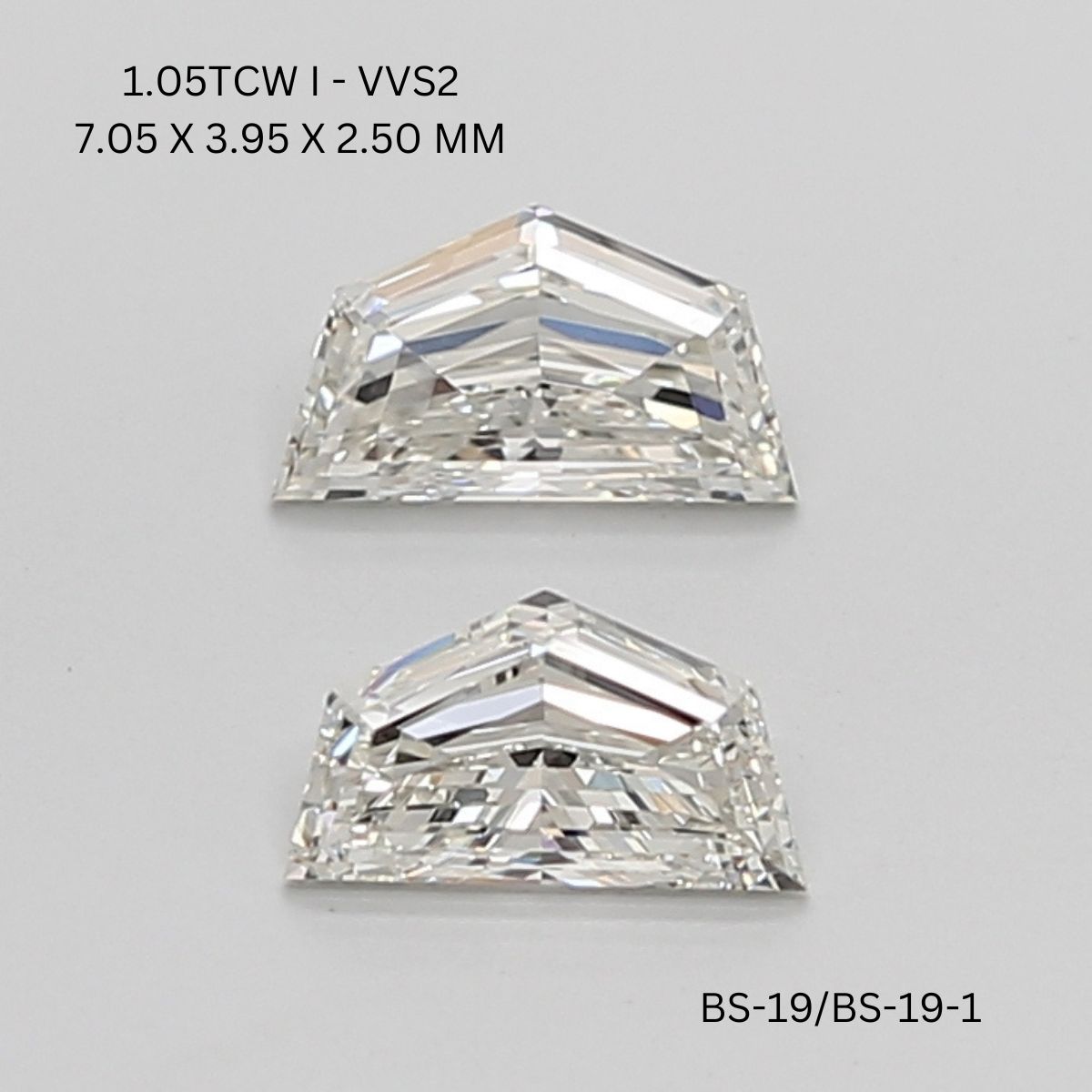 1.05 CT I VVS2 CADILLAC diamond Pairs Inventory
