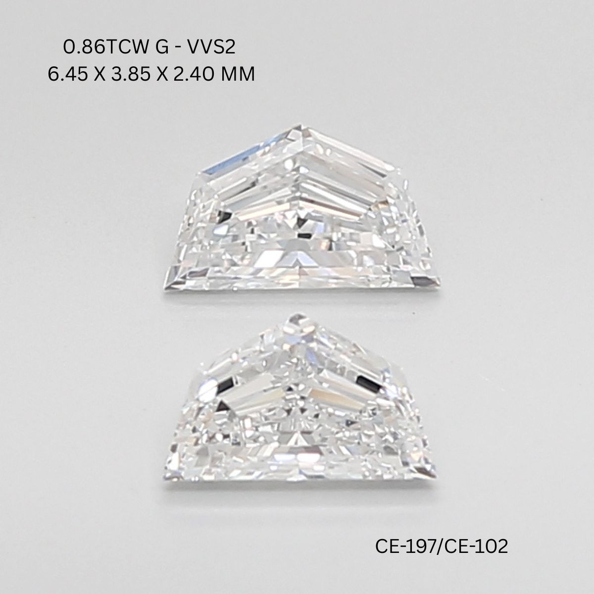 0.86 CT G VVS2 CADILLAC diamond Pairs Inventory