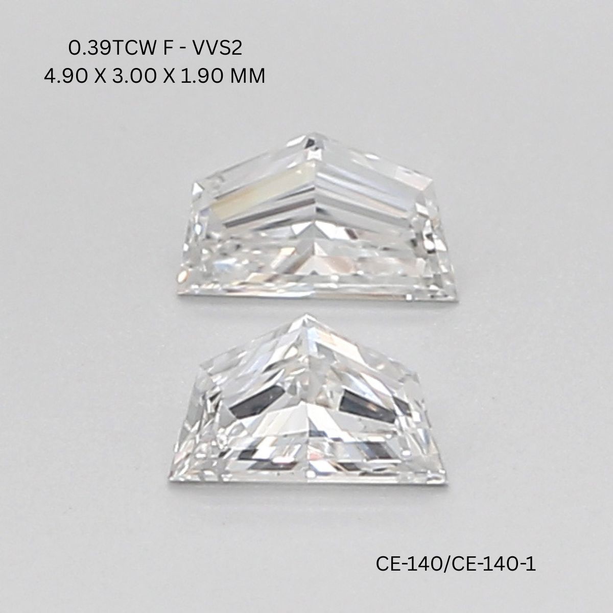 0.39 CT F VVS2 CADILLAC diamond Pairs Inventory