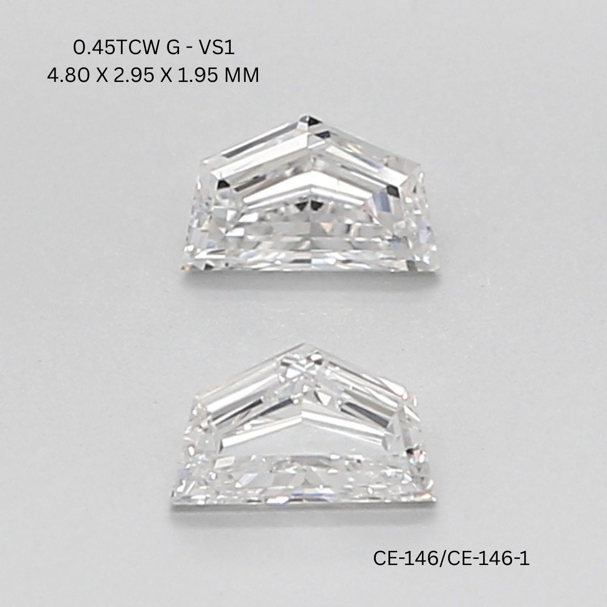 0.45 CT G VS1 CADILLAC diamond Pairs Inventory