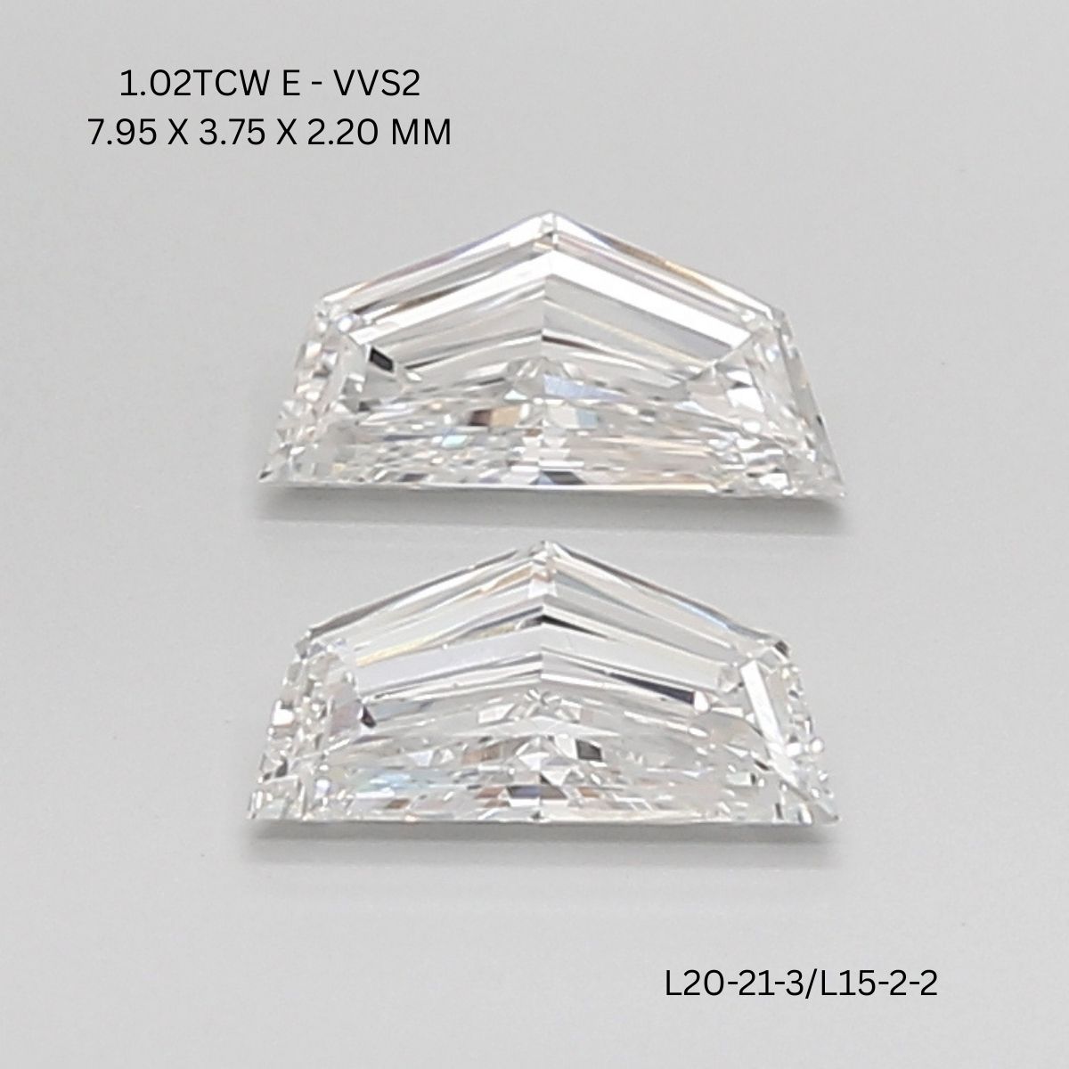 1.02 CT E VVS2 CADILLAC diamond Pairs Inventory