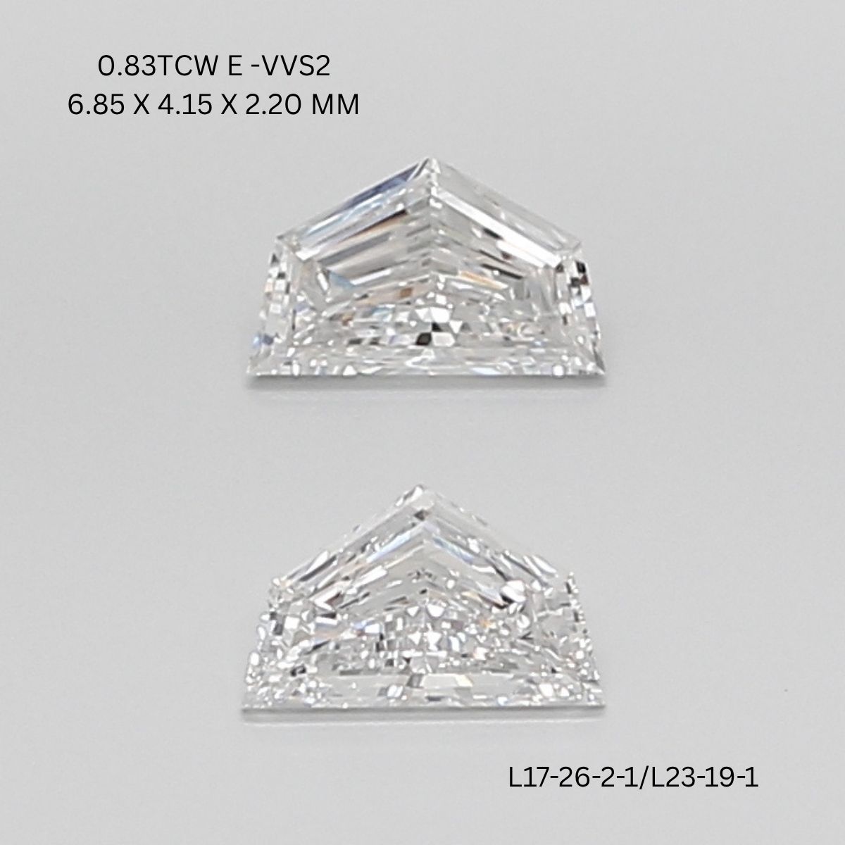 0.83 CT E VVS2 CADILLAC diamond Pairs Inventory