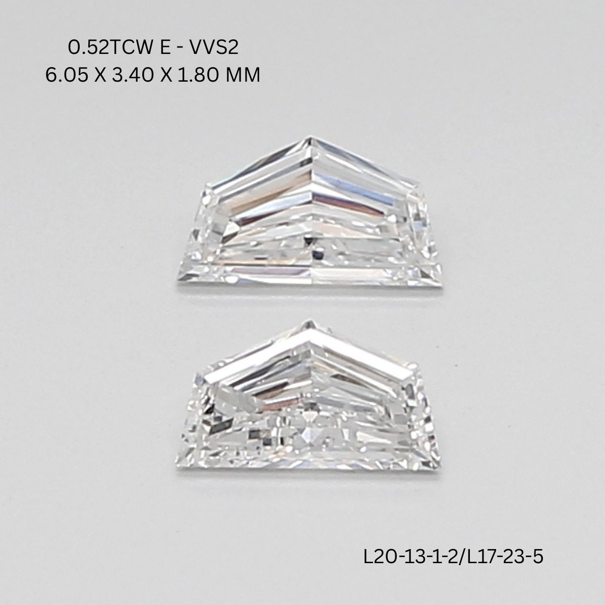 0.52 CT E VVS2 CADILLAC diamond Pairs Inventory