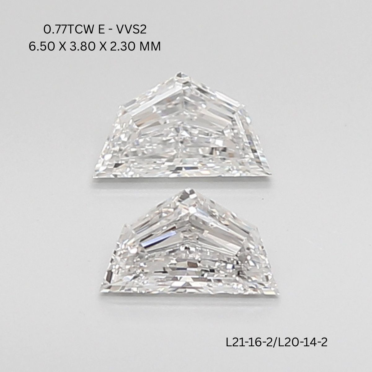 0.77 CT E VVS2 CADILLAC diamond Pairs Inventory