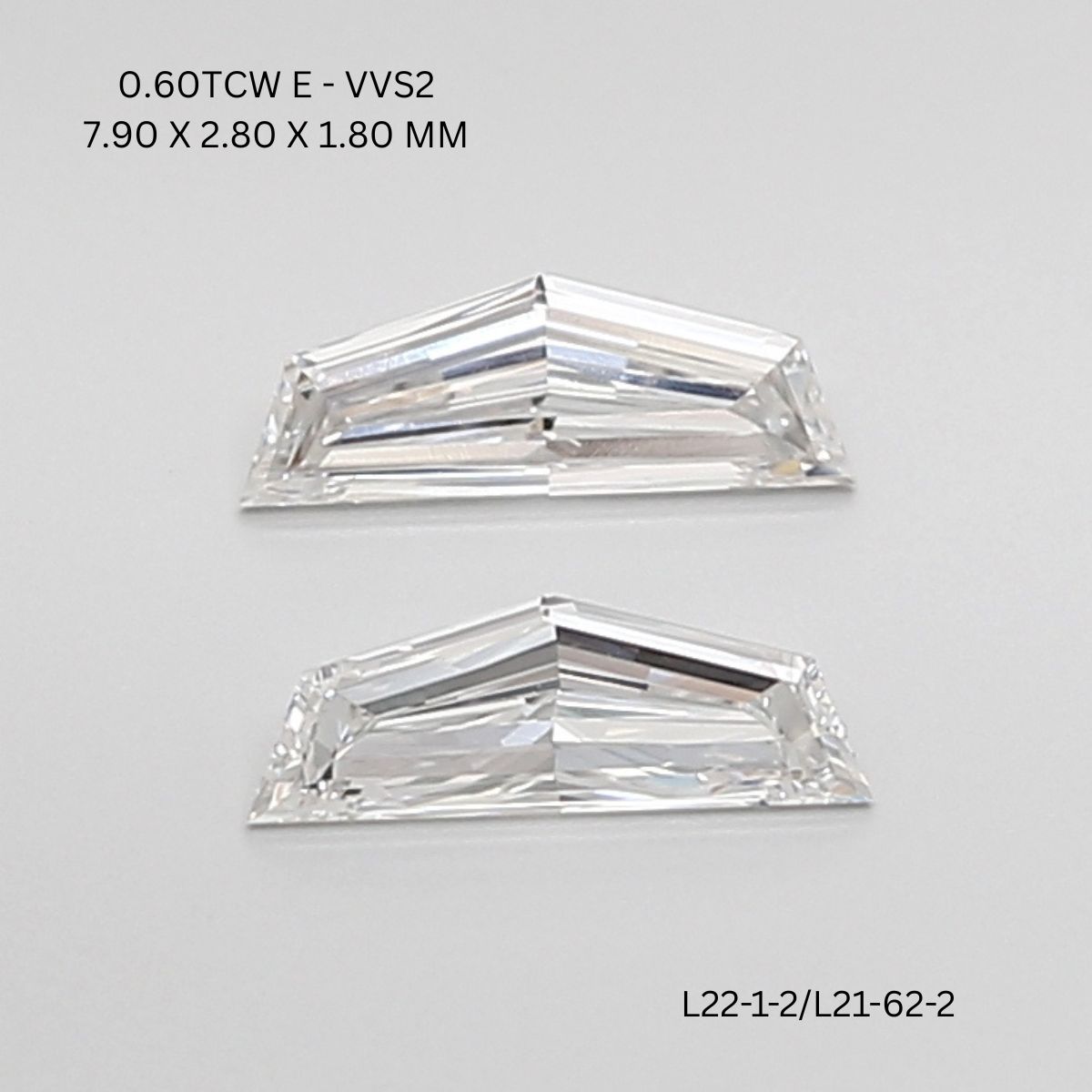 0.6 CT E VVS2 CADILLAC diamond Pairs Inventory