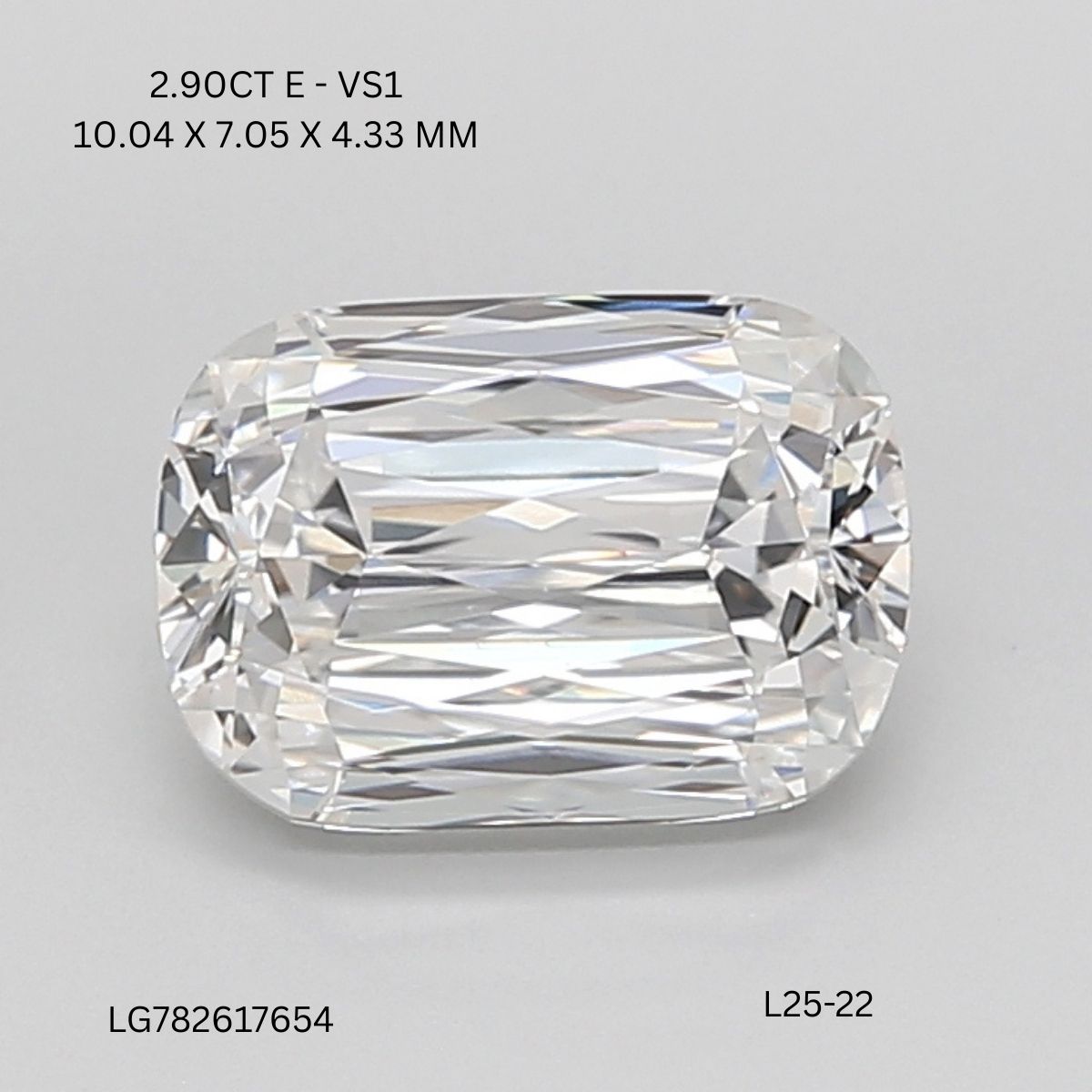 2.90 CT E VS1 ASHOKA diamond Fancy Shape