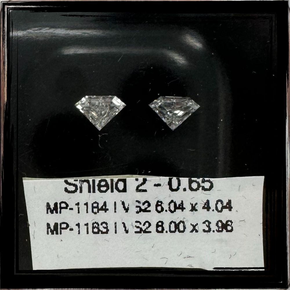 0.65 CT I VS2 SHIELD diamond Pairs Inventory