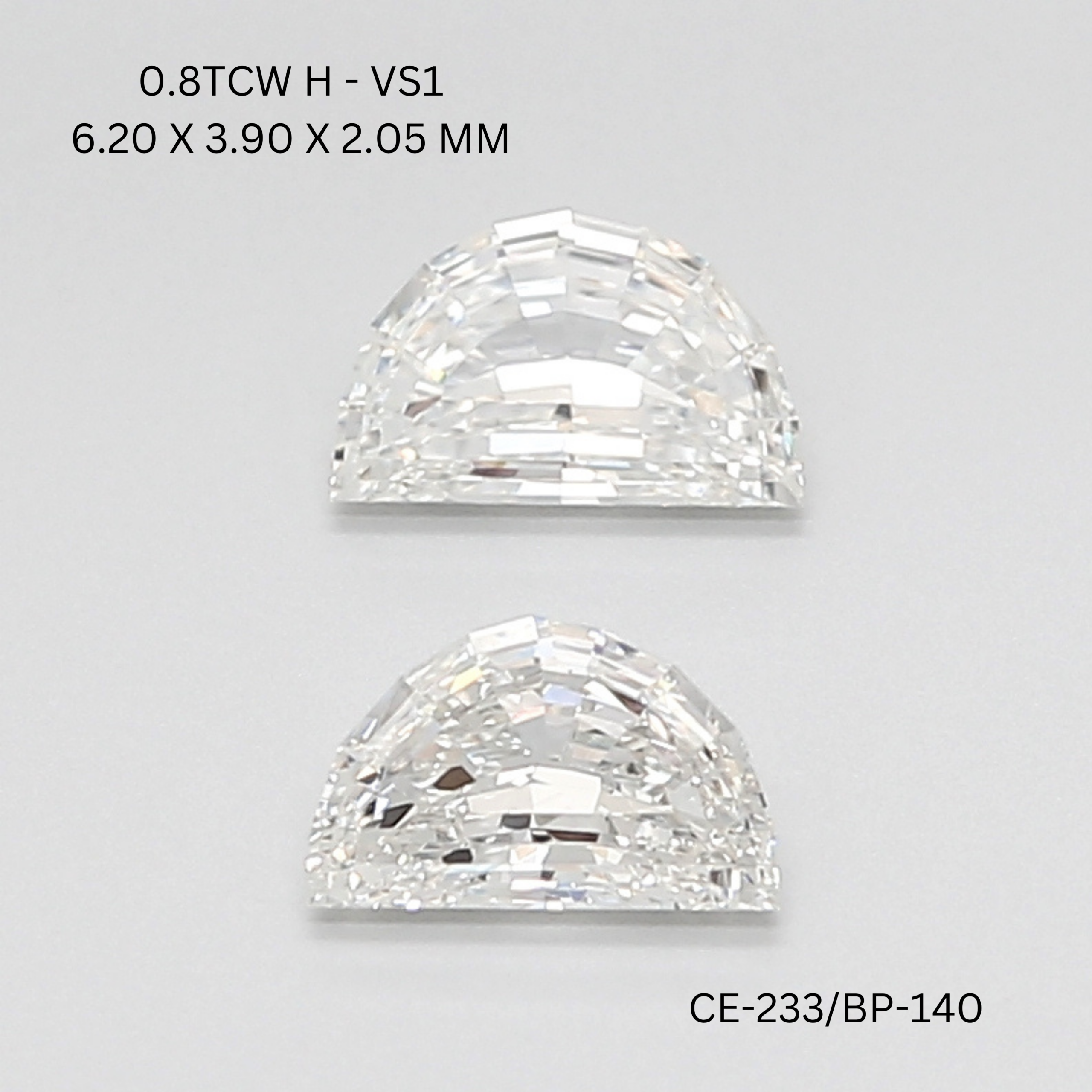 Flawless Timeless Half Moon Diamond Match Pair – OM Jewels Inc