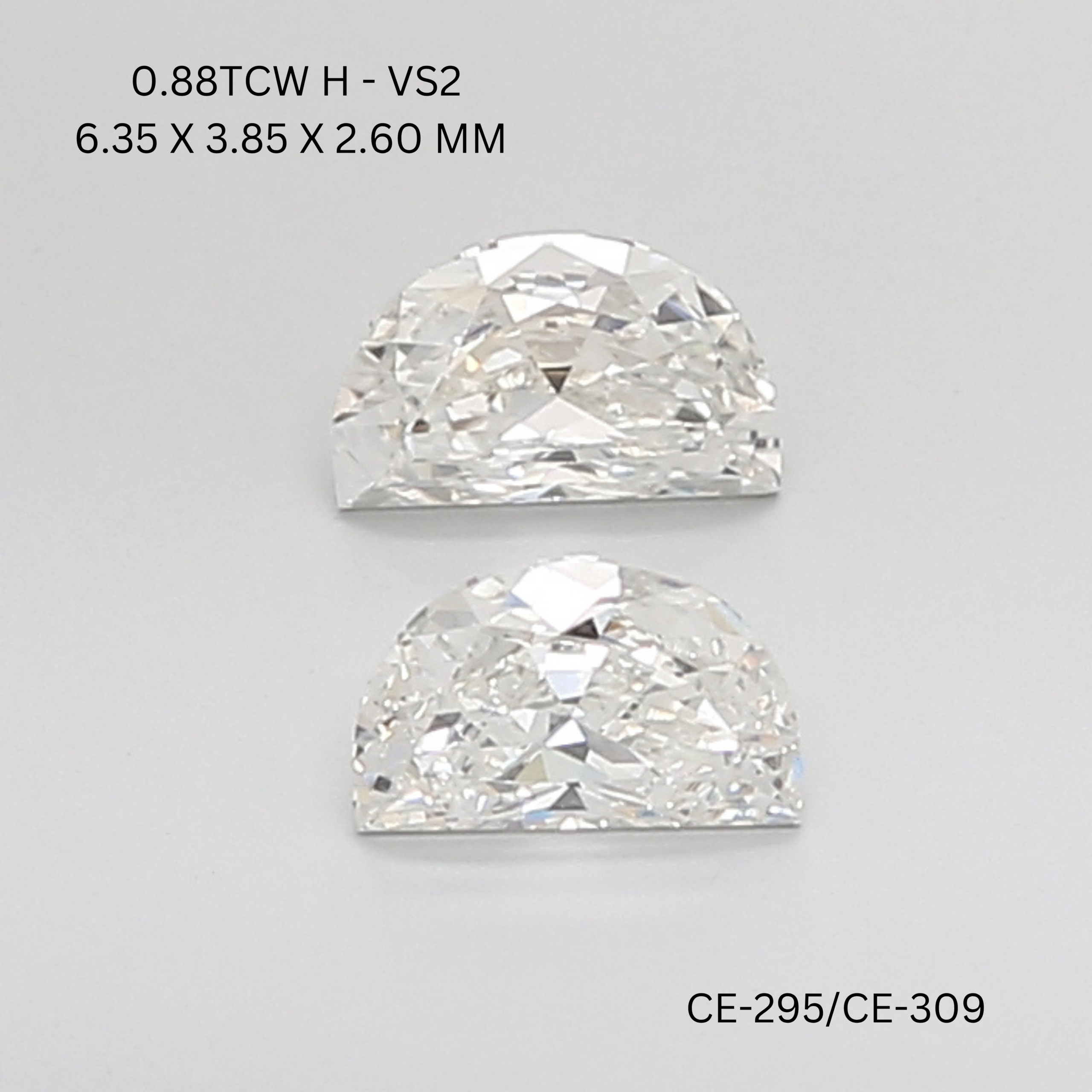 Half Moon Diamond Match Pair – OM Jewels Inc