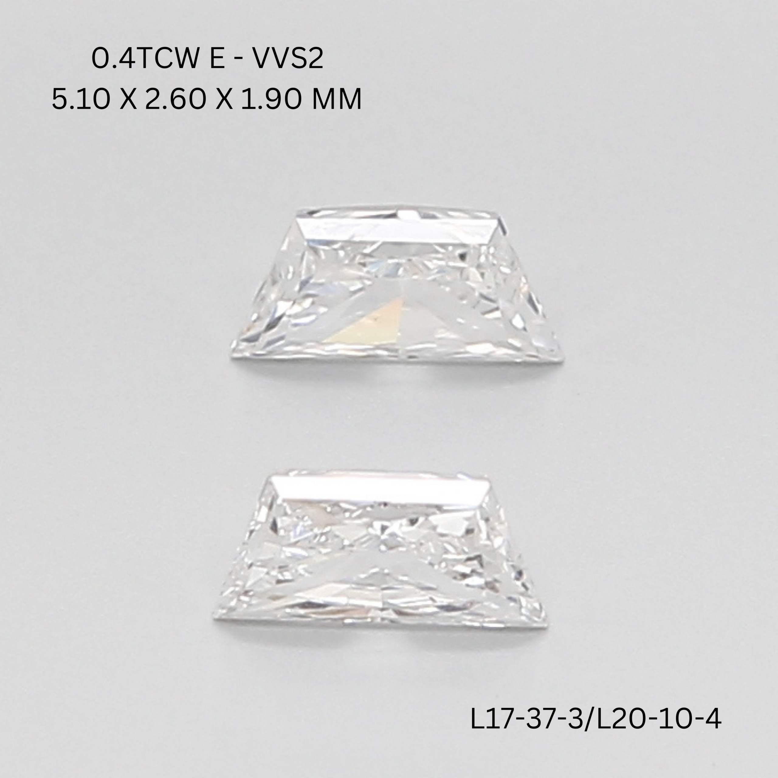 Pure Elite Trapezoid Diamond Pair At OM Jewels Inc