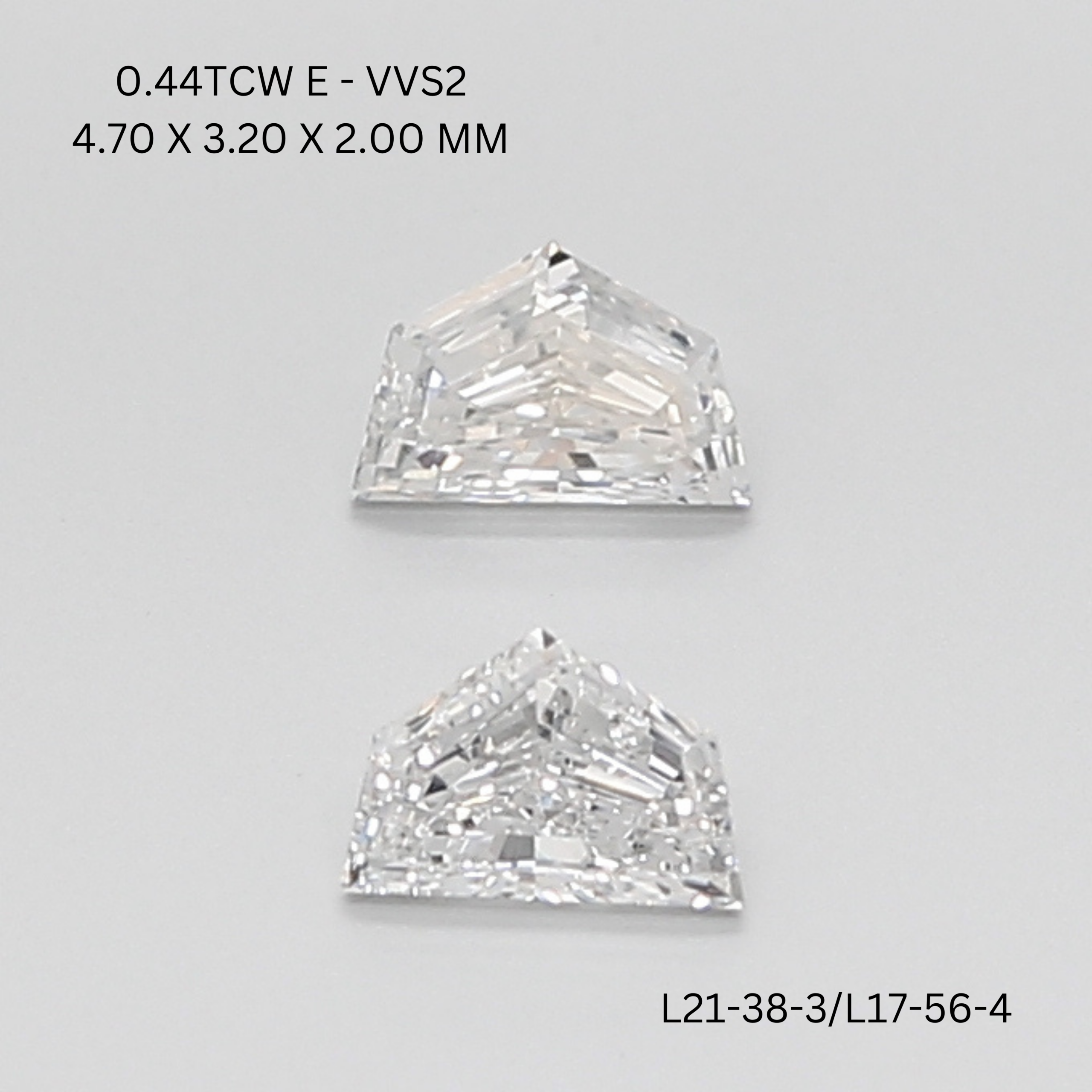 0.44TCW Cadillac Diamond Matching Pair USA OM Jewels Inc