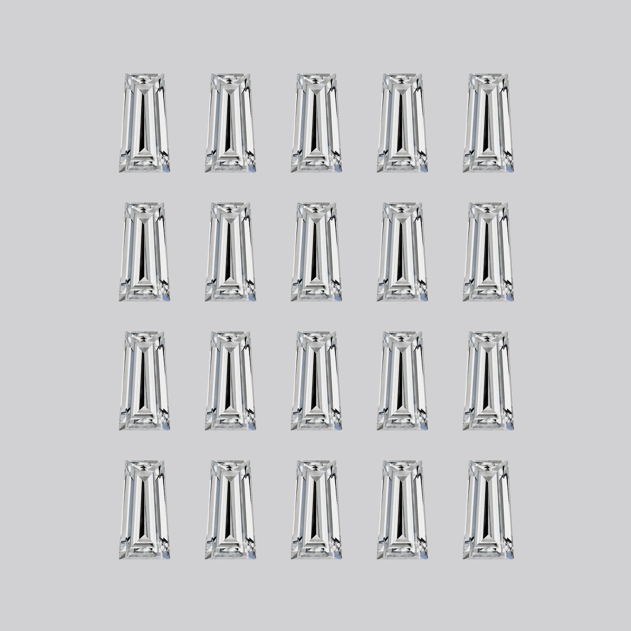 Taper Shape Diamond Layouts