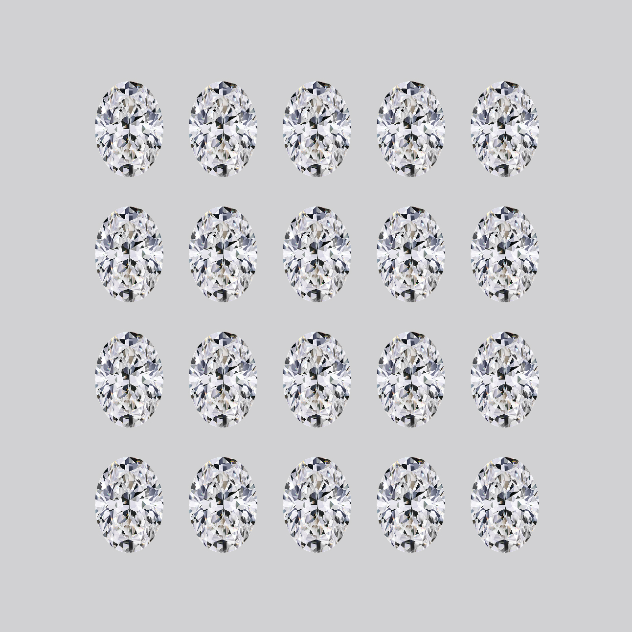 Oval Shape Diamond Layouts
