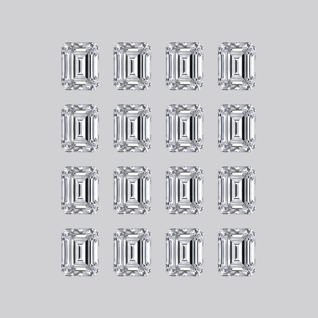 Emerald Shape Diamond Layouts