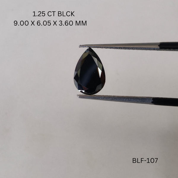 1.25 CT BLACK PK PEAR diamond Fancy Shape