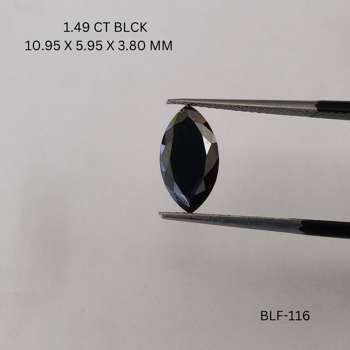 1.49 CT BLACK PK MARQUISE diamond Fancy Shape