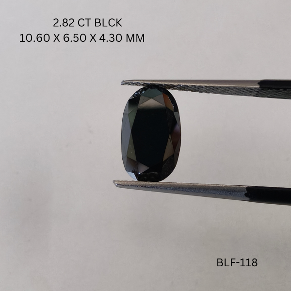 2.82 CT BLACK PK OVAL diamond Black Diamond