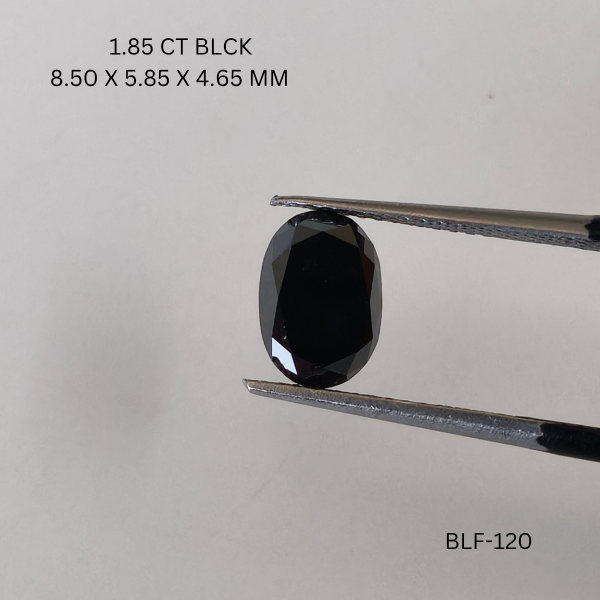 1.85 CT BLACK PK OVAL diamond Fancy Shape