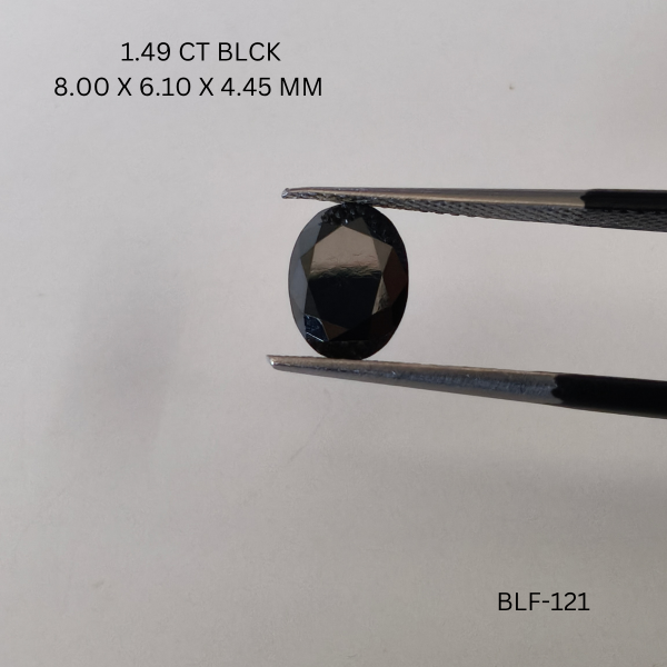 1.49 CT BLACK PK OVAL diamond Fancy Shape
