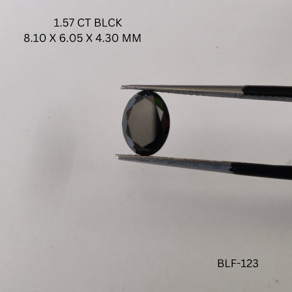 1.57 CT BLACK PK OVAL diamond Fancy Shape