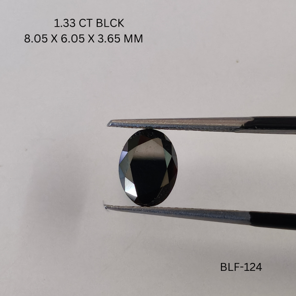 1.33 CT BLACK PK OVAL diamond Fancy Shape