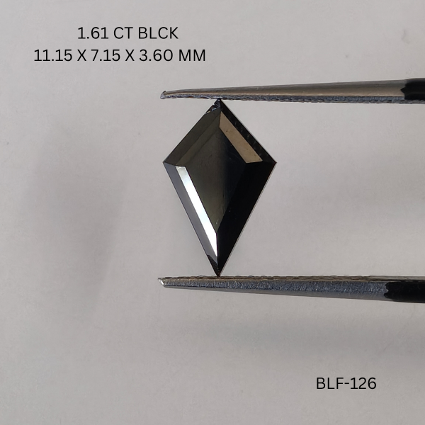1.61 CT BLACK PK KITE diamond Black Diamond