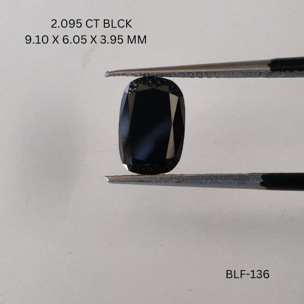 2.09 CT BLACK PK CUSHION diamond Fancy Shape