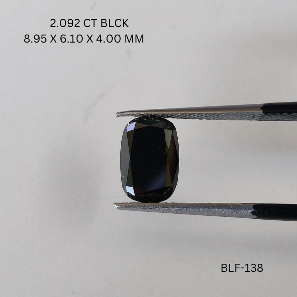 2.09 CT BLACK PK CUSHION diamond Black Diamond
