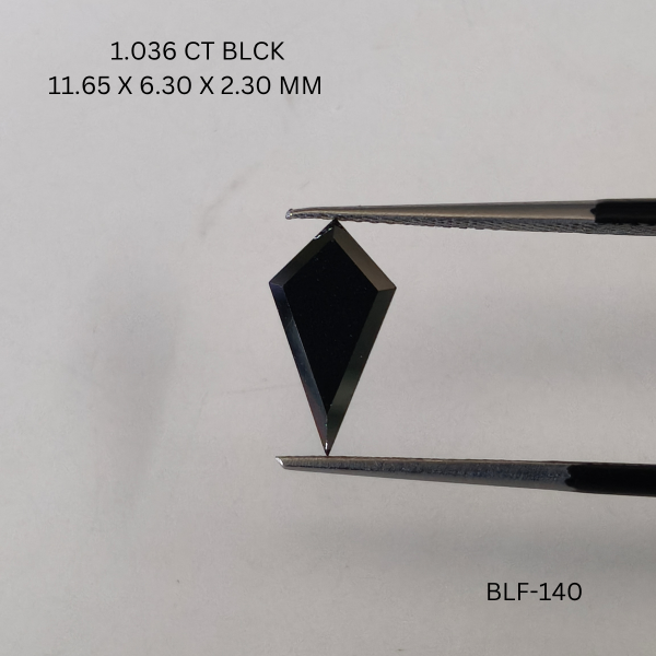 1.03 CT BLACK PK KITE diamond Black Diamond