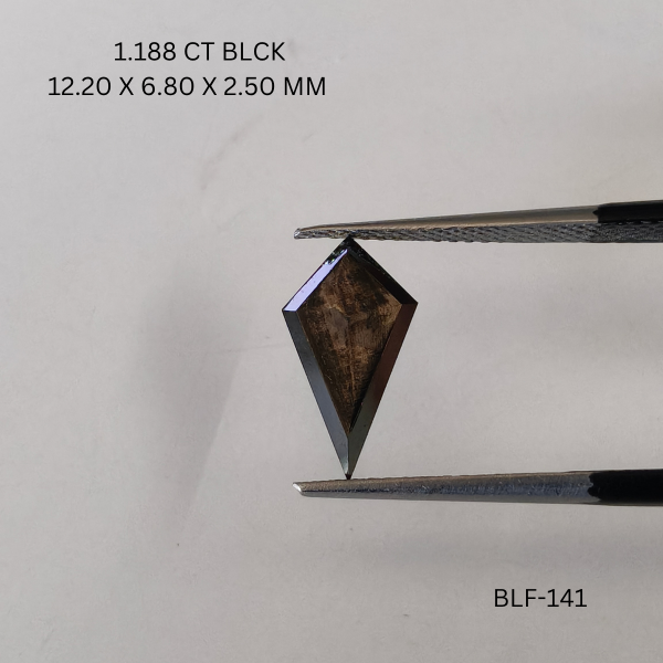 1.18 CT BLACK PK KITE diamond Black Diamond
