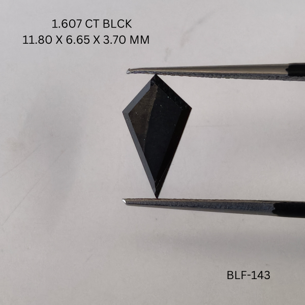 1.60 CT BLACK PK KITE diamond Black Diamond