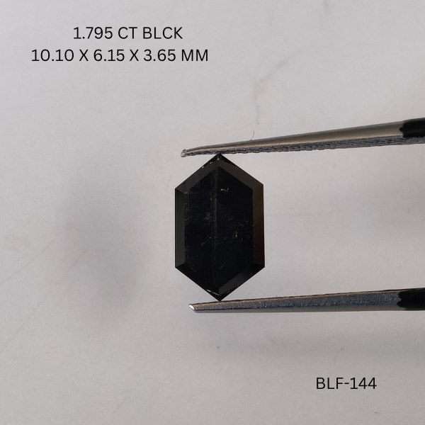 1.79 CT BLACK PK HEXAGONAL diamond Black Diamond