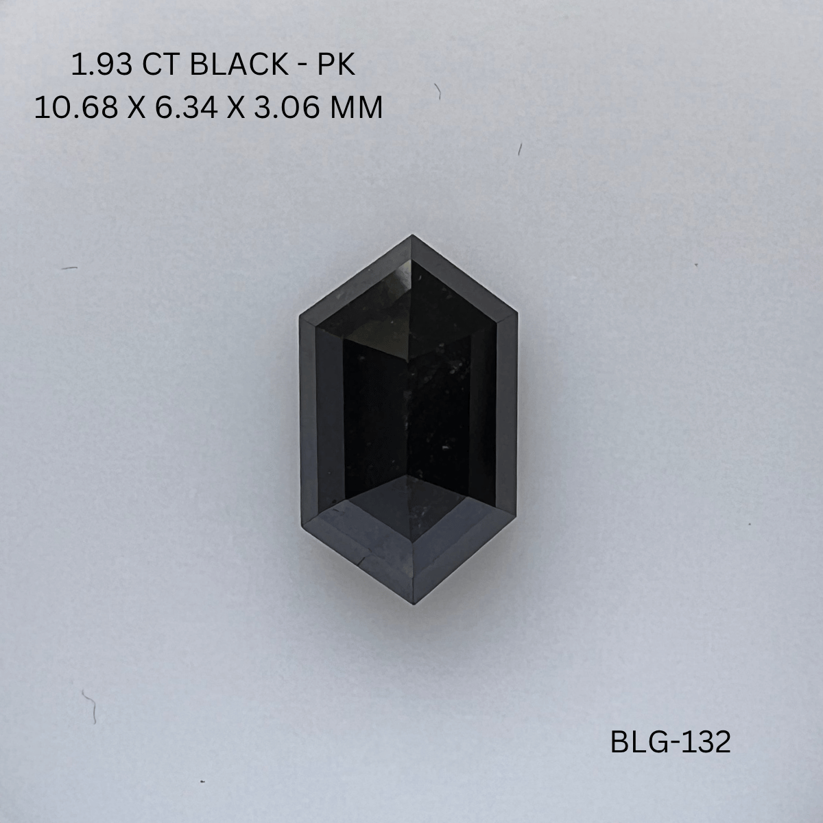 1.93 CT BLACK PK HEXAGONAL diamond Fancy Shape