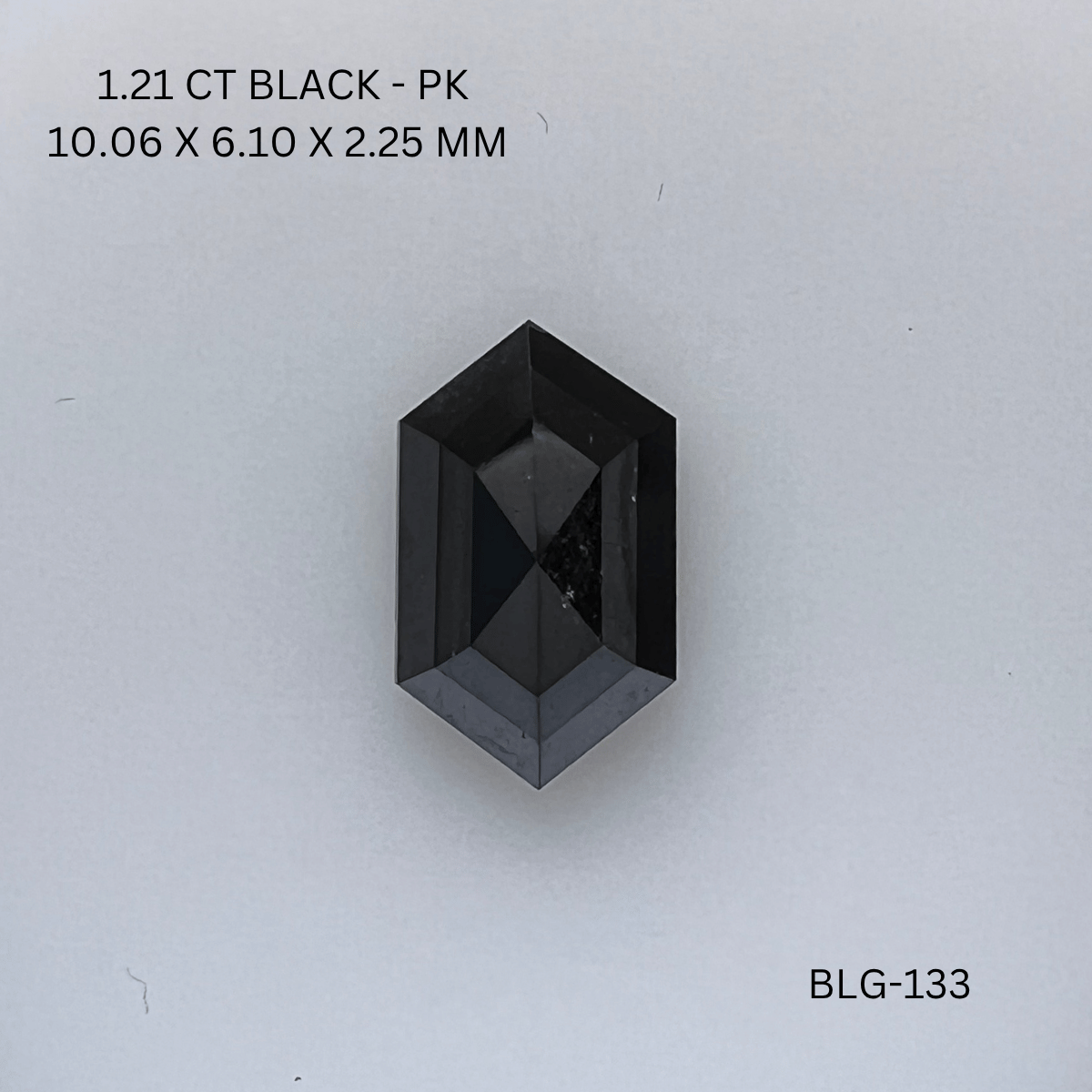 1.21 CT BLACK PK HEXAGONAL diamond Fancy Shape
