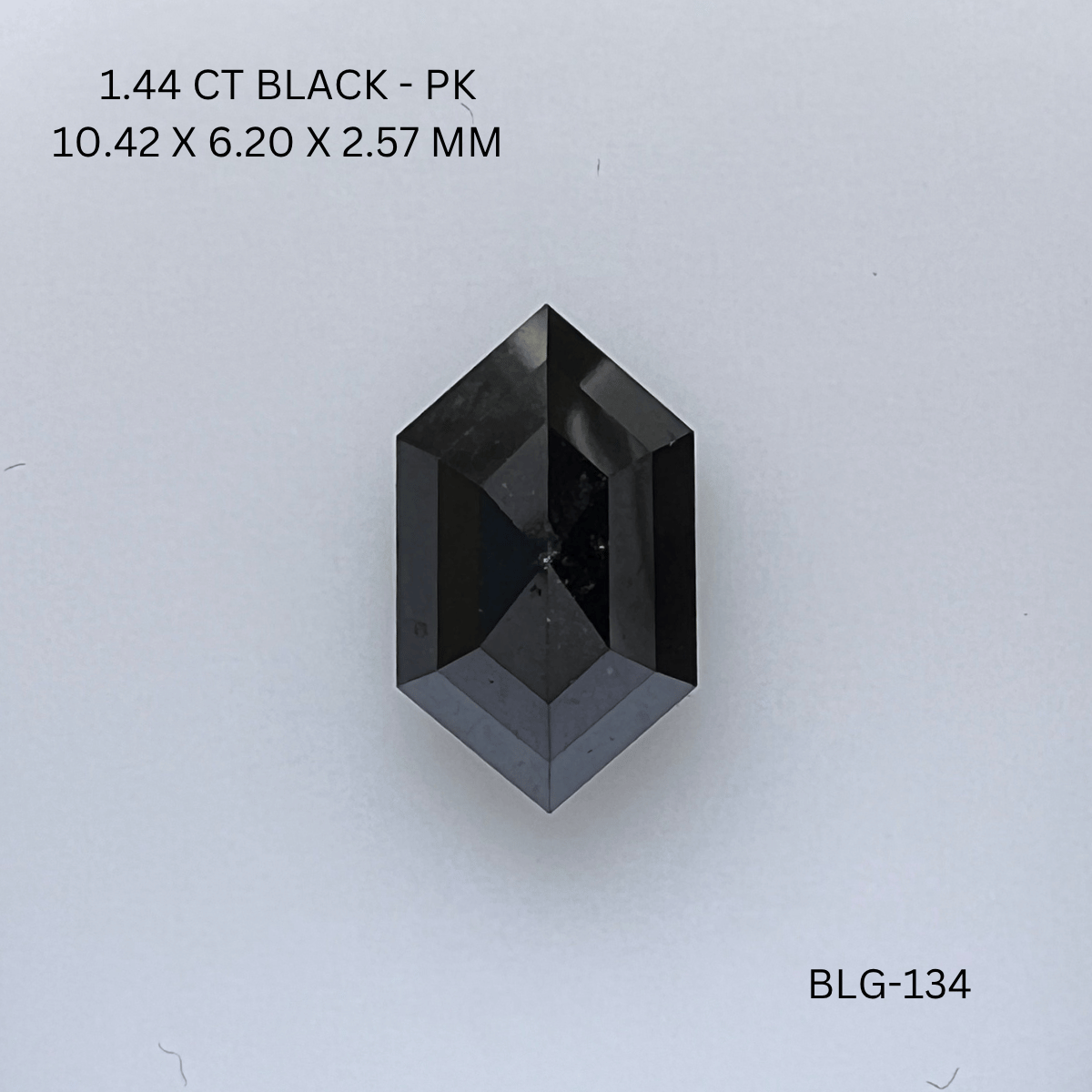 1.44 CT BLACK PK HEXAGONAL diamond Fancy Shape