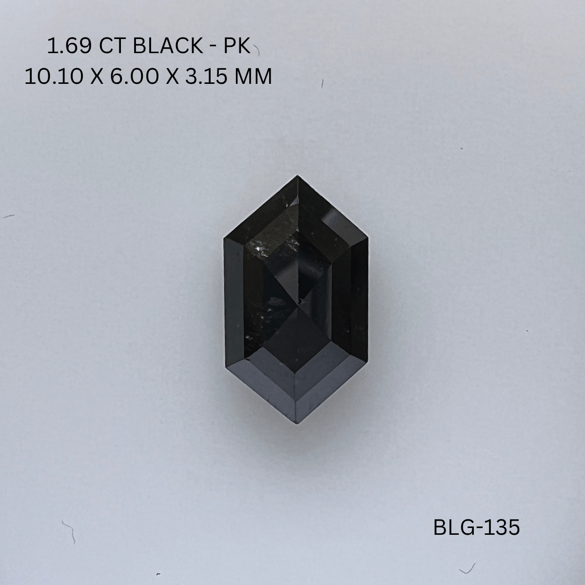1.69 CT BLACK PK HEXAGONAL diamond Fancy Shape