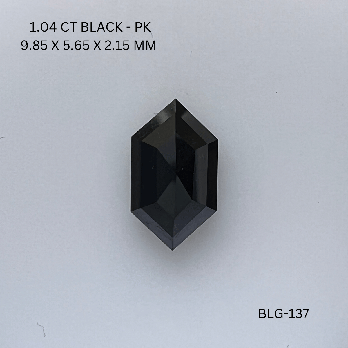 1.04 CT BLACK PK HEXAGONAL diamond Fancy Shape