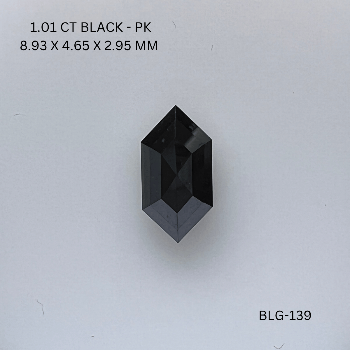 1.01 CT BLACK PK HEXAGONAL diamond Fancy Shape