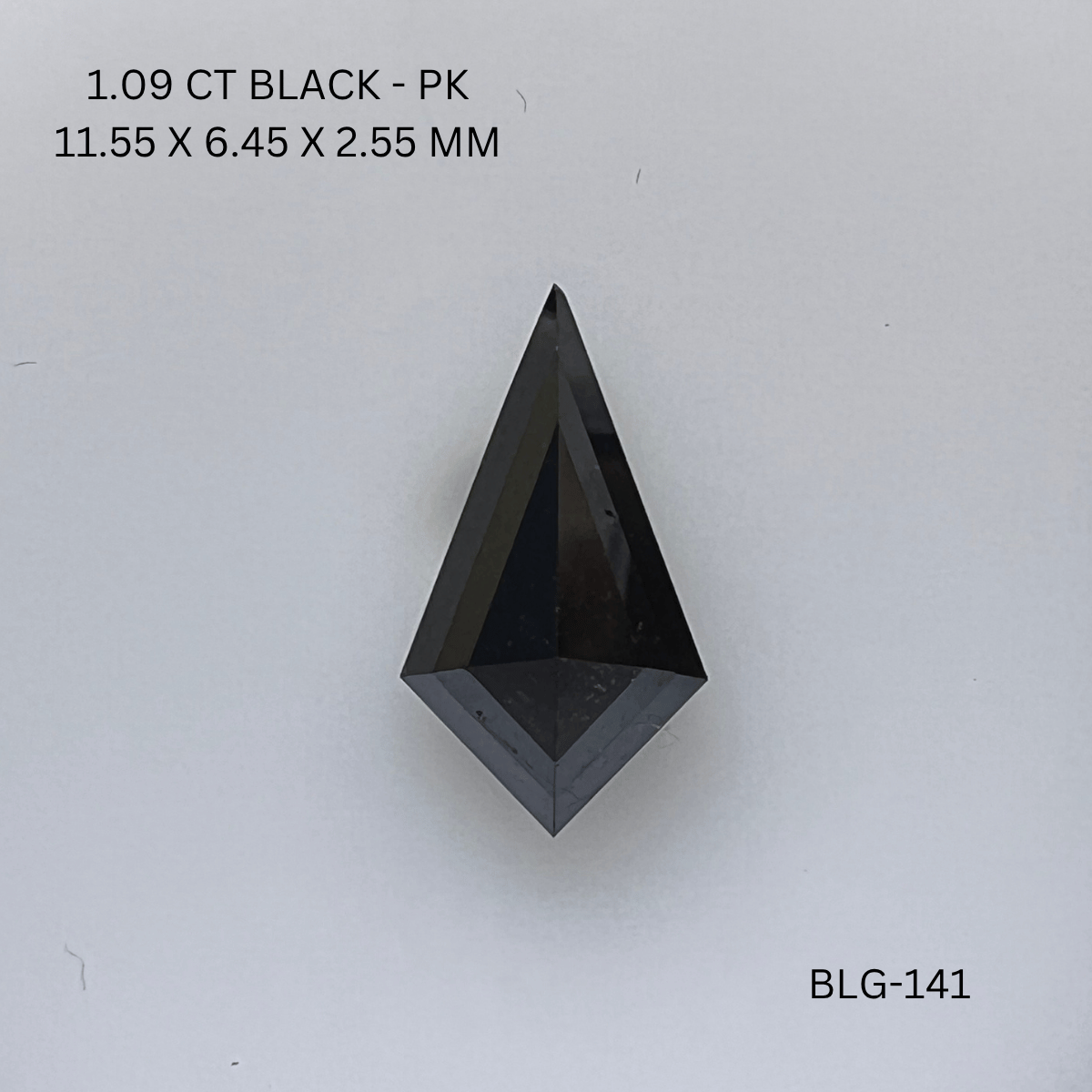 1.09 CT BLACK PK KITE diamond Fancy Shape