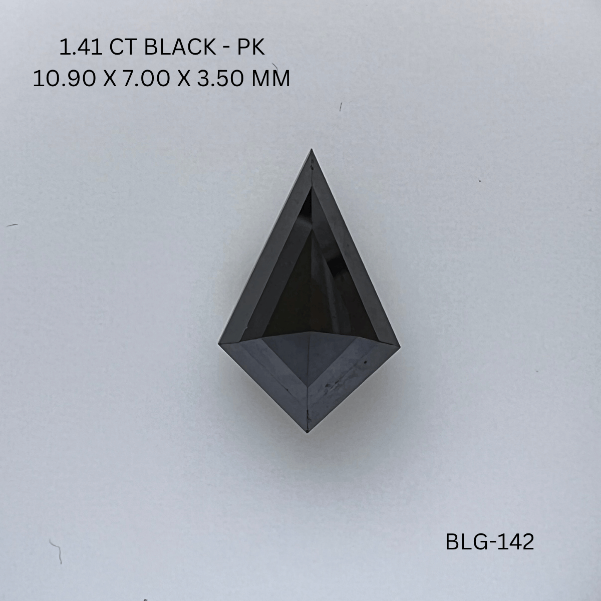 1.41 CT BLACK PK KITE diamond Fancy Shape