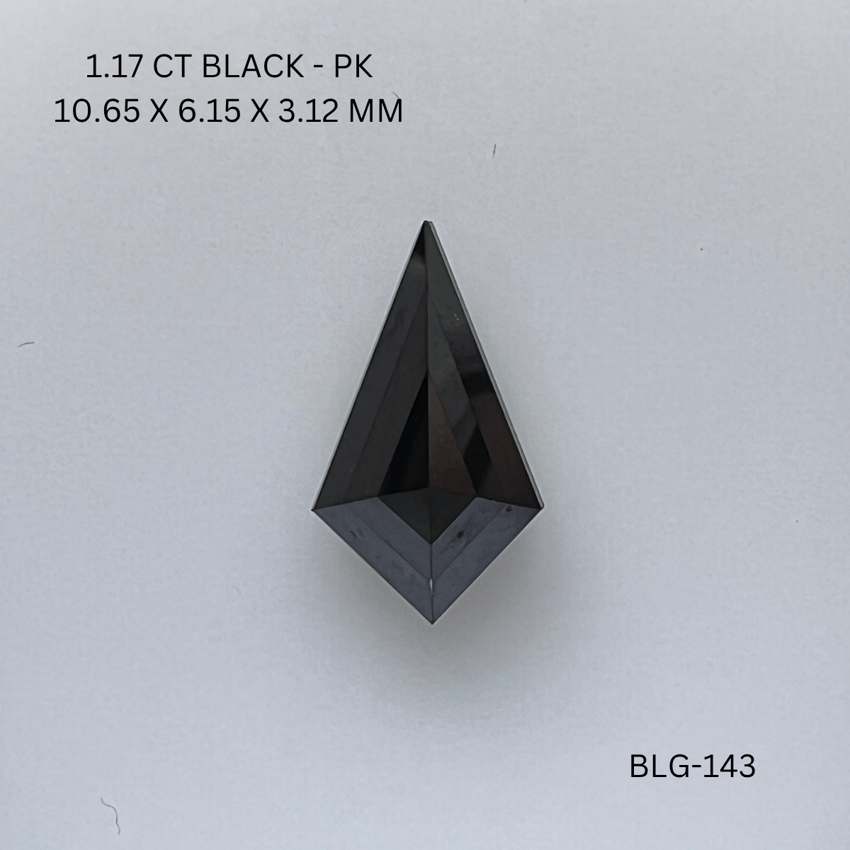 1.17 CT BLACK PK KITE diamond Fancy Shape