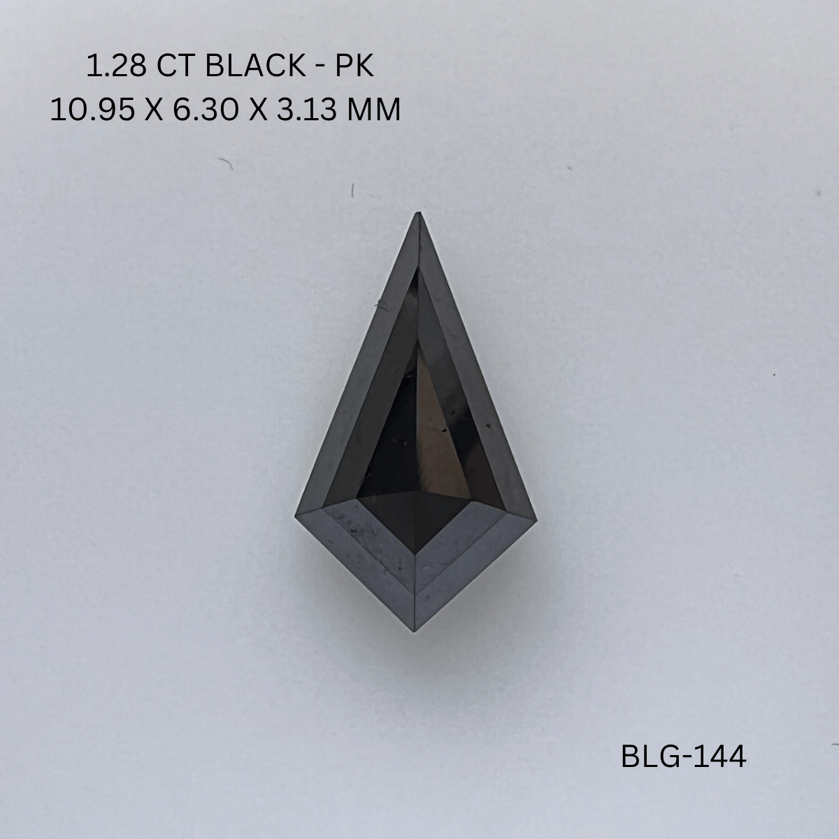 1.28 CT BLACK PK KITE diamond Fancy Shape