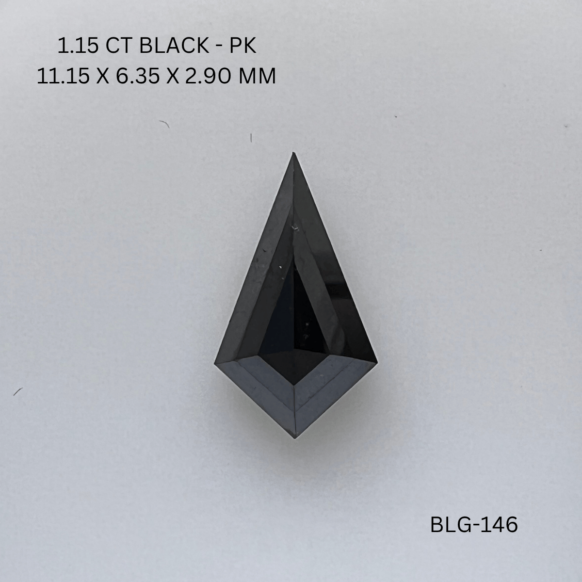 1.15 CT BLACK PK KITE diamond Fancy Shape